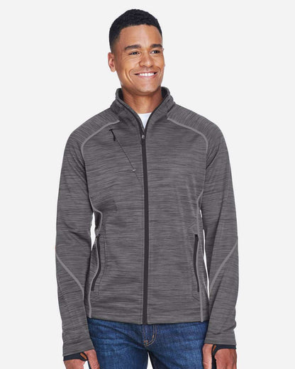 Jacket - North End Men's Flux Mélange Bonded Fleece Jacket - 88697