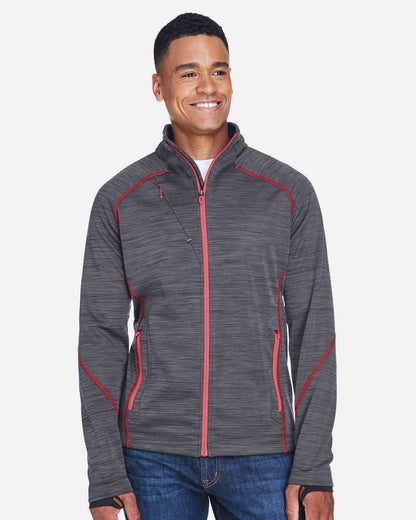 Jacket - North End Men's Flux Mélange Bonded Fleece Jacket - 88697