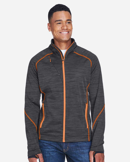 Jacket - North End Men's Flux Mélange Bonded Fleece Jacket - 88697