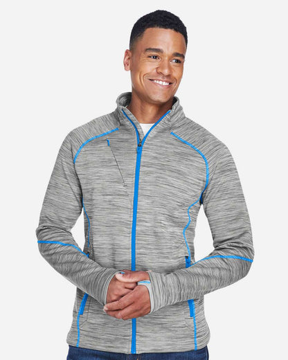 Jacket - North End Men's Flux Mélange Bonded Fleece Jacket - 88697