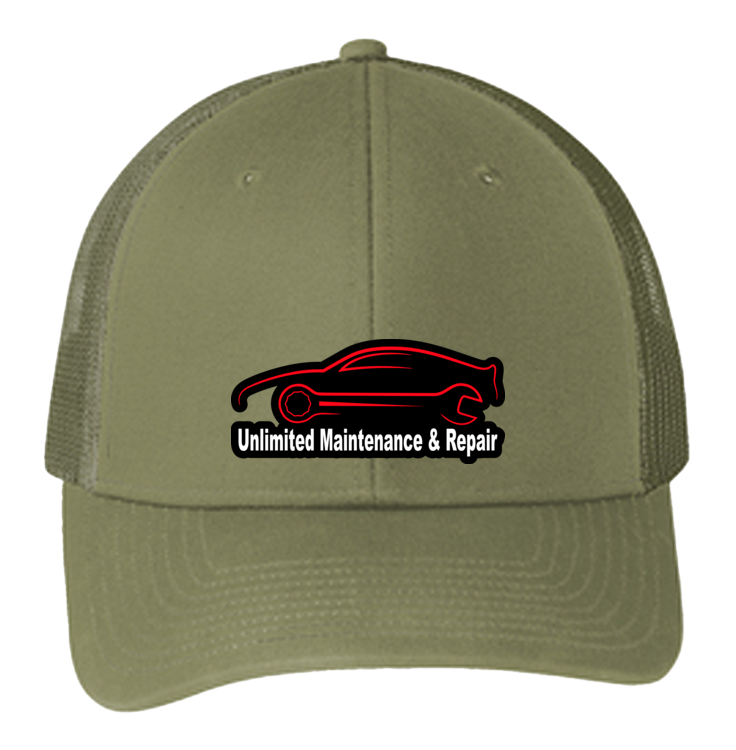 Baseball Hat - Snapback Trucker Cap C112 - Unlimited Maintenance and Repair