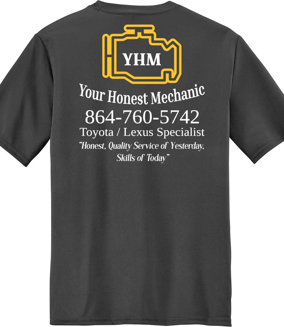 T-SHIRT - Moisture Wicking Performance PC380 - Your Honest Mechanic