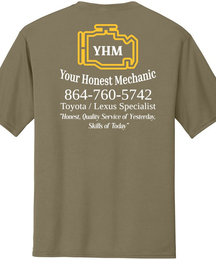 T-SHIRT - Moisture Wicking Performance PC380 - Your Honest Mechanic