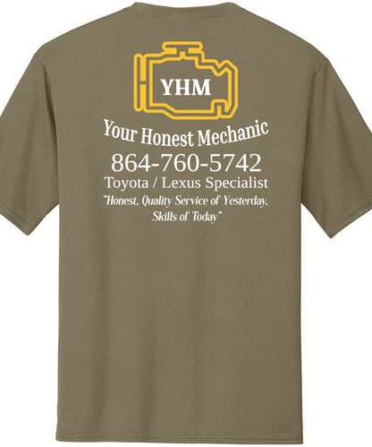 T-SHIRT - Moisture Wicking Performance PC380 - Your Honest Mechanic