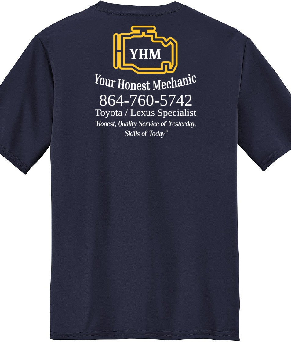 T-SHIRT - Moisture Wicking Performance PC380 - Your Honest Mechanic