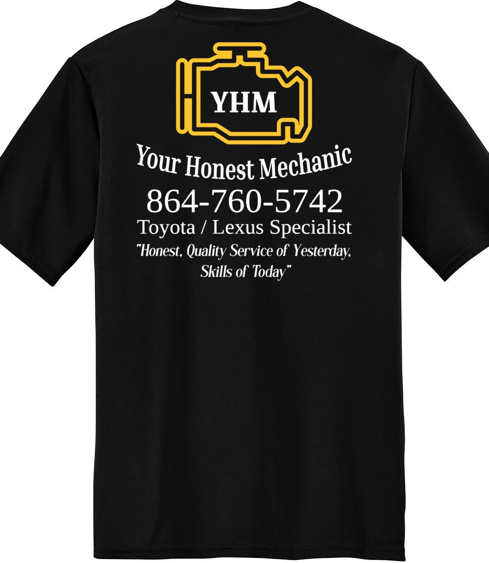 T-SHIRT - Moisture Wicking Performance PC380 - Your Honest Mechanic