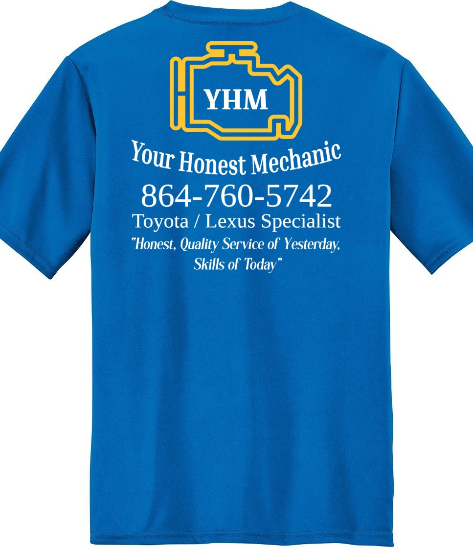 T-SHIRT - Moisture Wicking Performance PC380 - Your Honest Mechanic