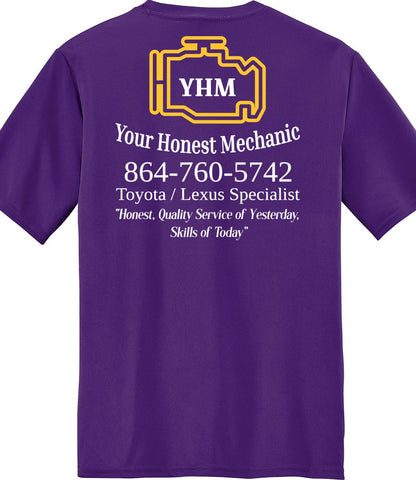 T-SHIRT - Moisture Wicking Performance PC380 - Your Honest Mechanic