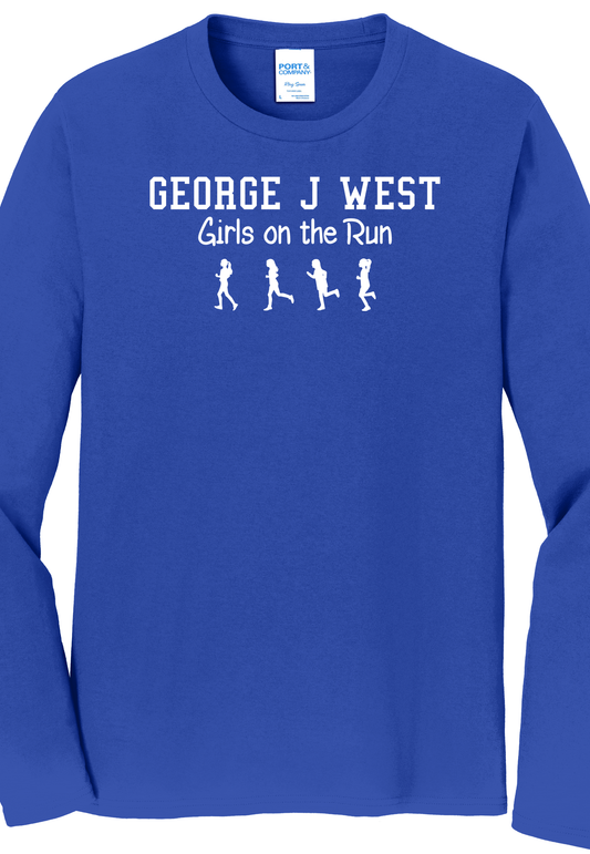 T-SHIRT Long Sleeve - Port & Company® Fan Favorite™ Tee PC450LS - George J West - Girls on the Run