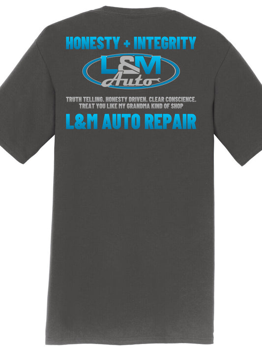 T-SHIRT - SOFTSTYLE 100% Ring Spun PC450- L&M Auto Repair