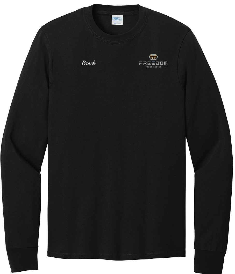 T-Shirt Economy - Port & Co Long Sleeve Core Cotton Tee - PC54LS - Freedom Truck Center