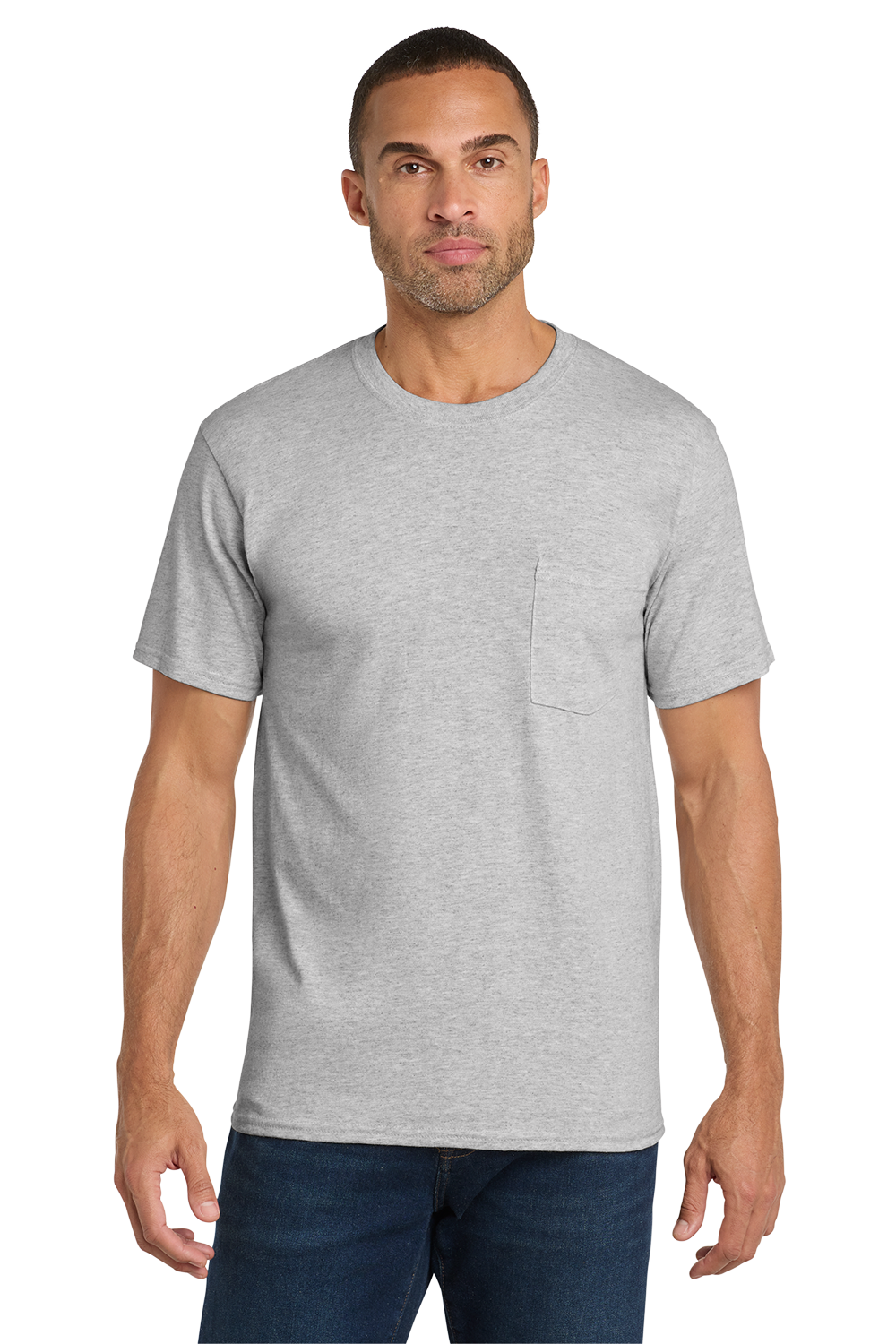 Economy Pocket T-Shirt - Port & Co. Core Cotton Pocket Tee - PC54P