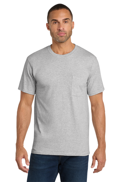 Economy Pocket T-Shirt - Port & Co. Core Cotton Pocket Tee - PC54P