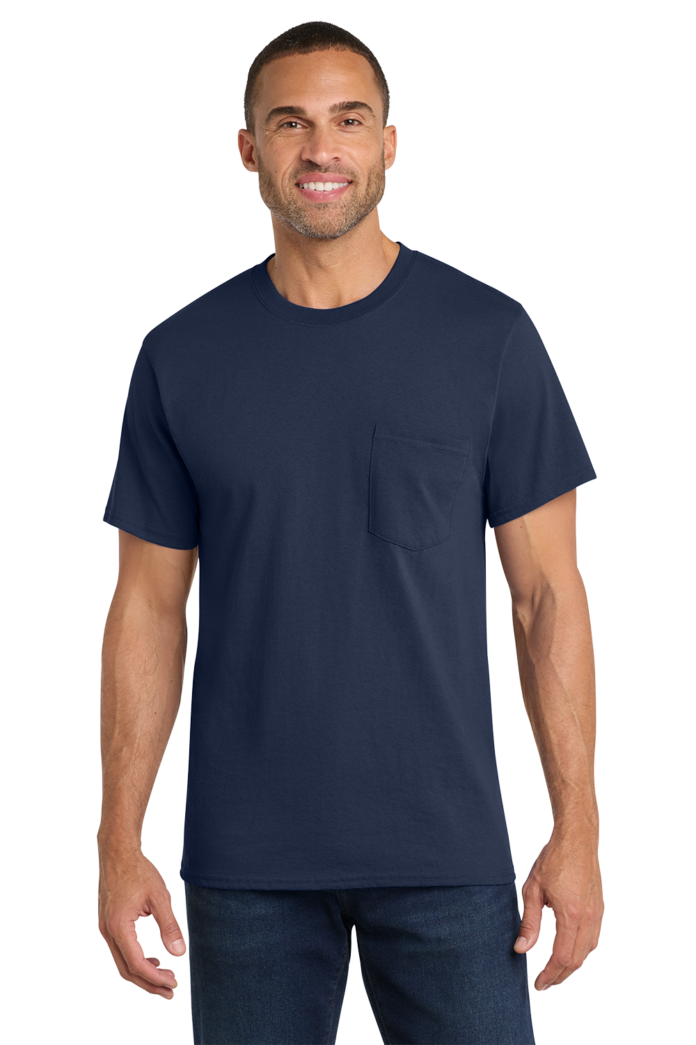 Economy Pocket T-Shirt - Port & Co. Core Cotton Pocket Tee - PC54P