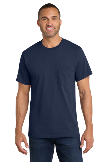 Economy Pocket T-Shirt - Port & Co. Core Cotton Pocket Tee - PC54P