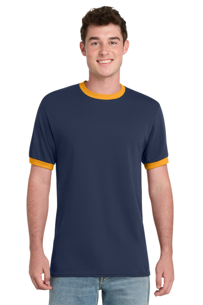 Economy T-Shirt Port & Co Core Cotton Ringer Tee PC54R