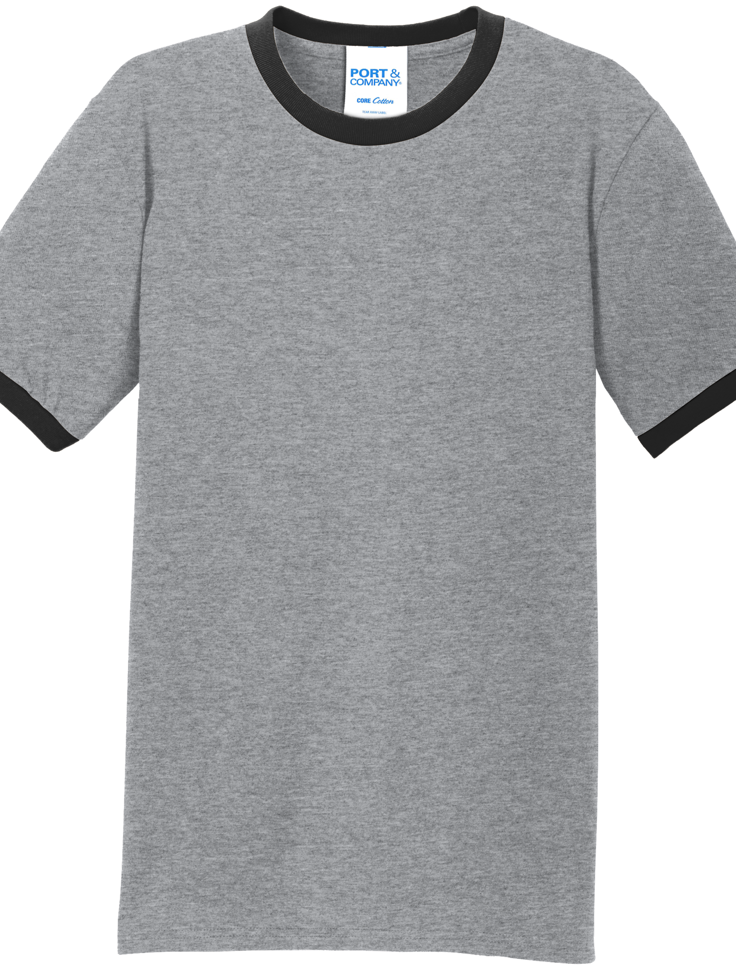Economy T-Shirt Port & Co Core Cotton Ringer Tee PC54R - Technician Tees