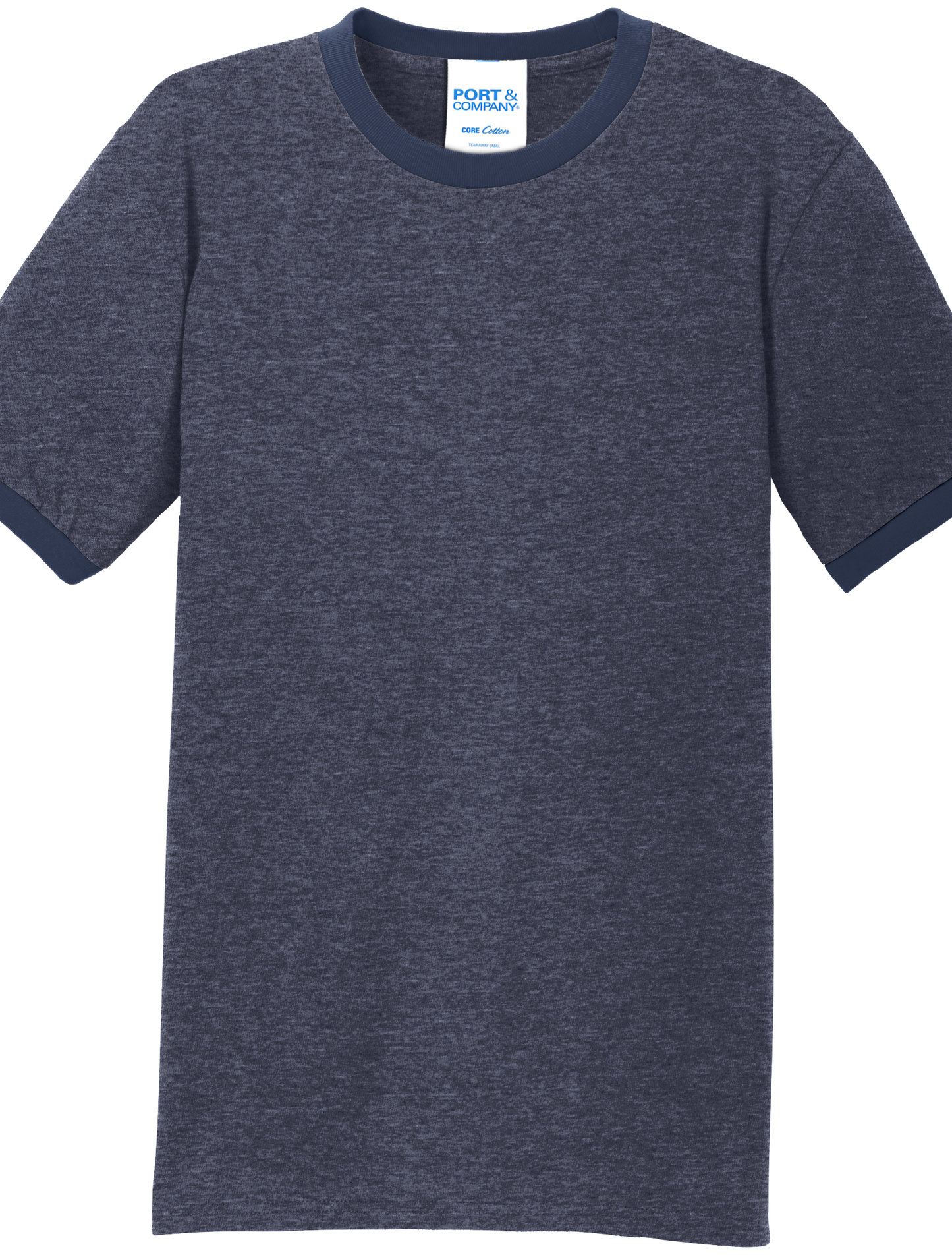 Economy T-Shirt Port & Co Core Cotton Ringer Tee PC54R - Technician Tees
