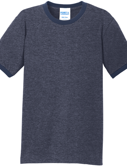 Economy T-Shirt Port & Co Core Cotton Ringer Tee PC54R - Technician Tees