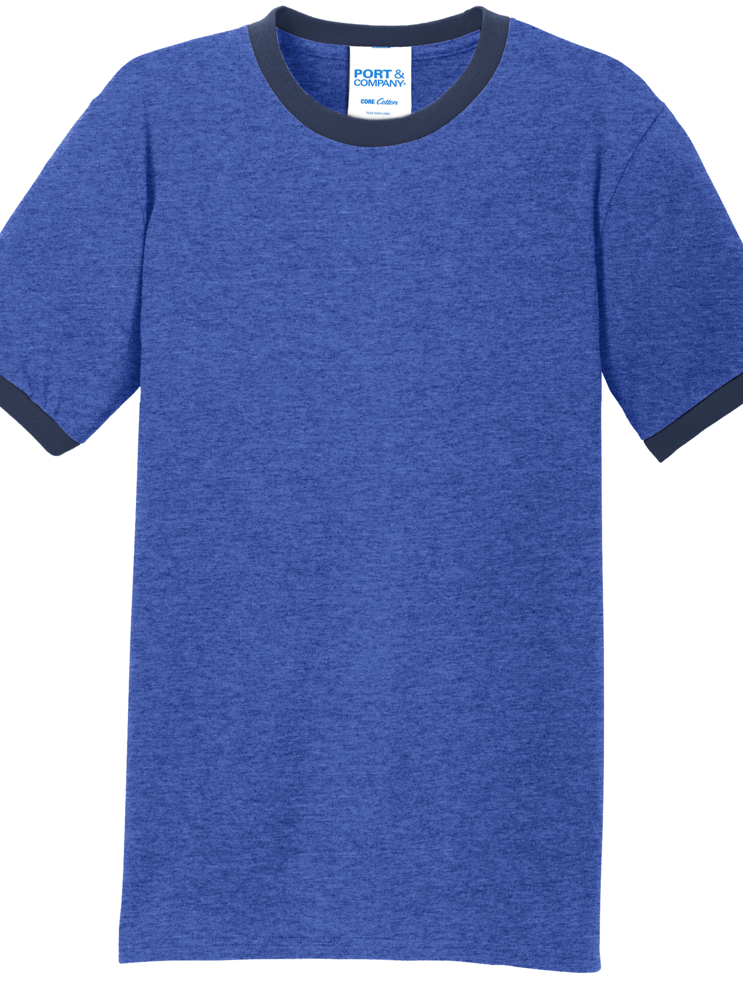 Economy T-Shirt Port & Co Core Cotton Ringer Tee PC54R - Technician Tees