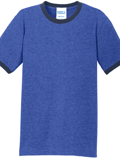 Economy T-Shirt Port & Co Core Cotton Ringer Tee PC54R - Technician Tees