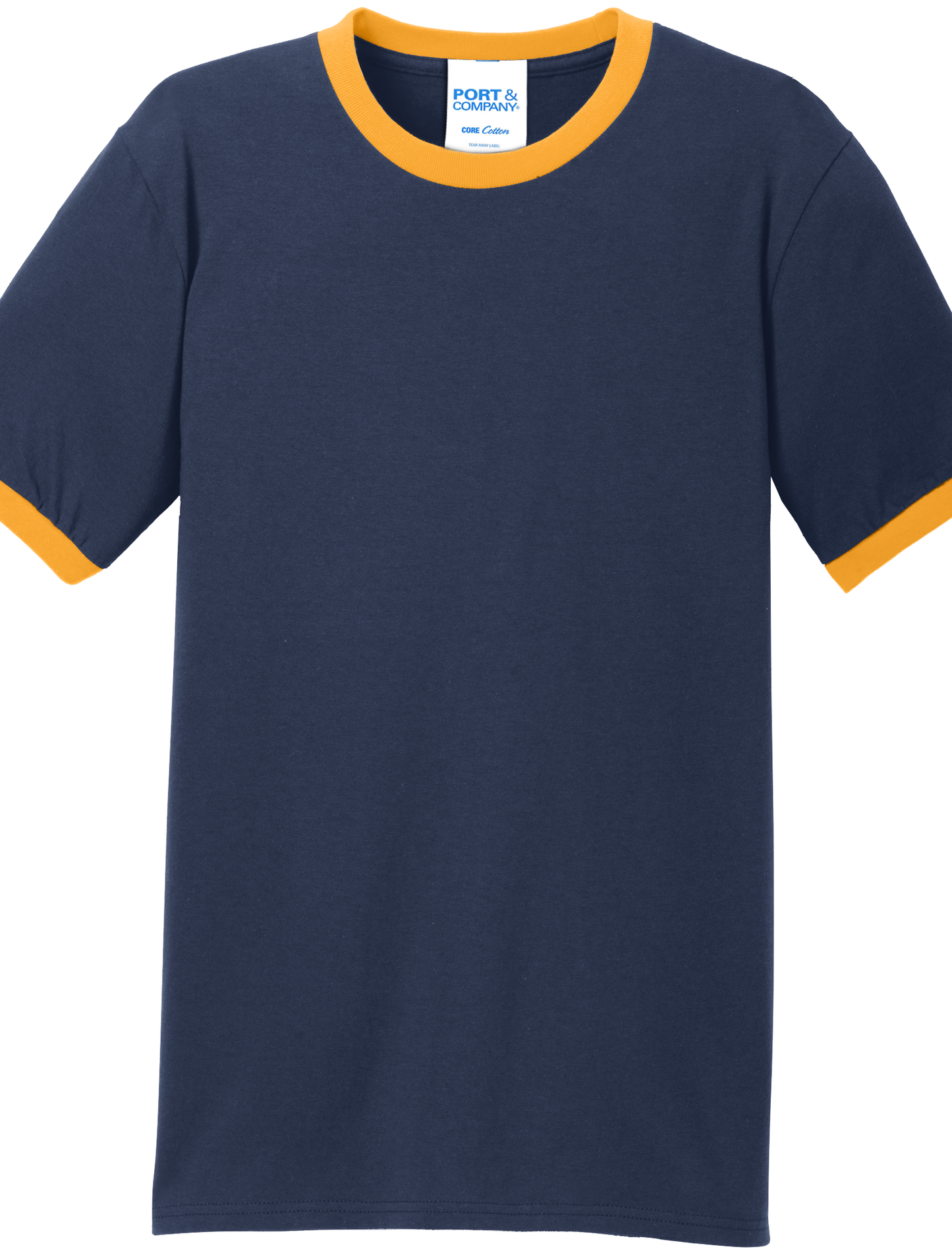 Economy T-Shirt Port & Co Core Cotton Ringer Tee PC54R - Technician Tees