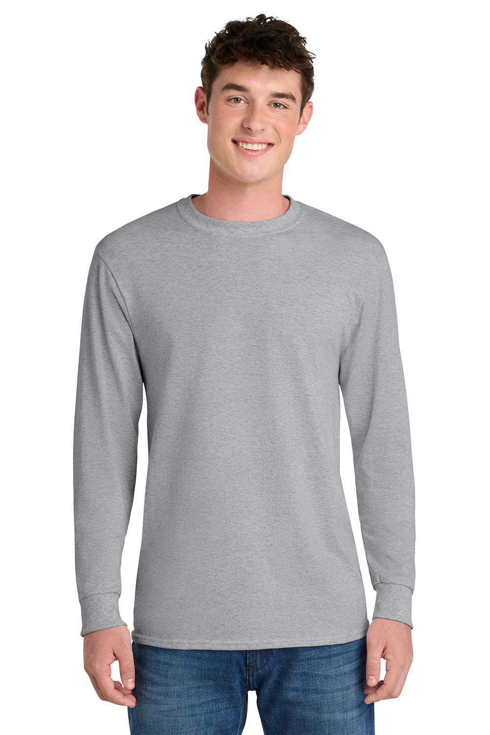 Economy - Long Sleeve Port & Co Core Cotton Tee - PC54LS
