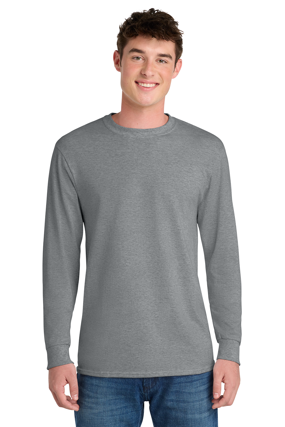 Economy - Long Sleeve Port & Co Core Cotton Tee - PC54LS
