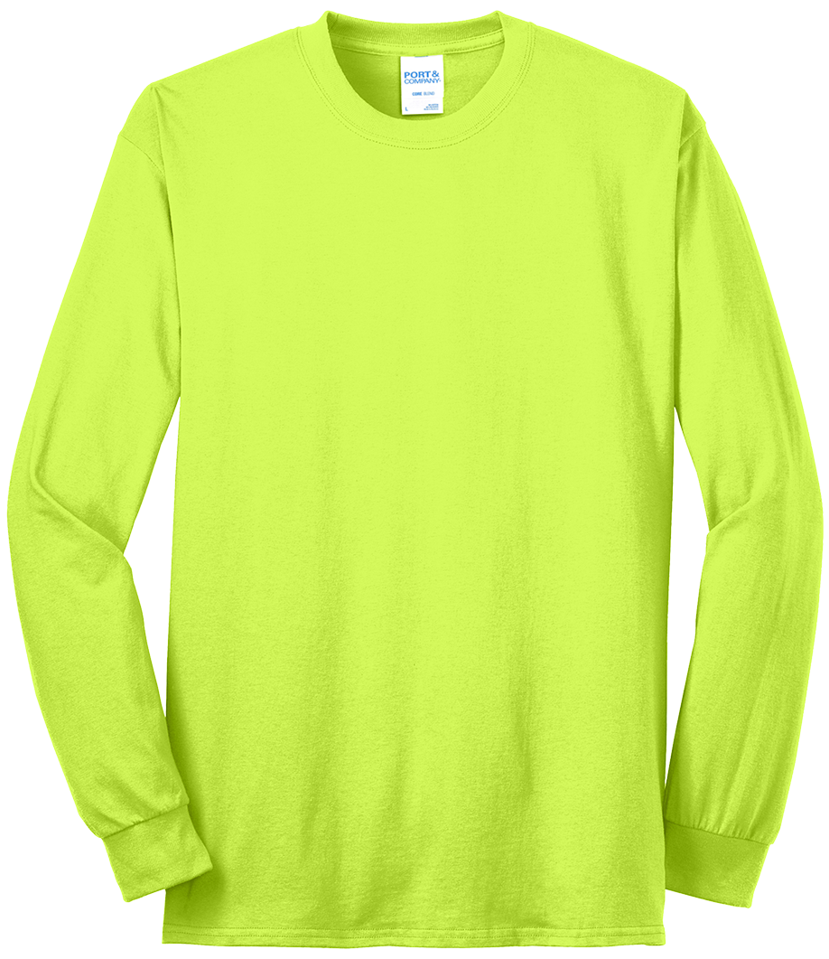 Economy T-Shirt - Long Sleeve - Core Blend Tee PC55LS - Technician Tees