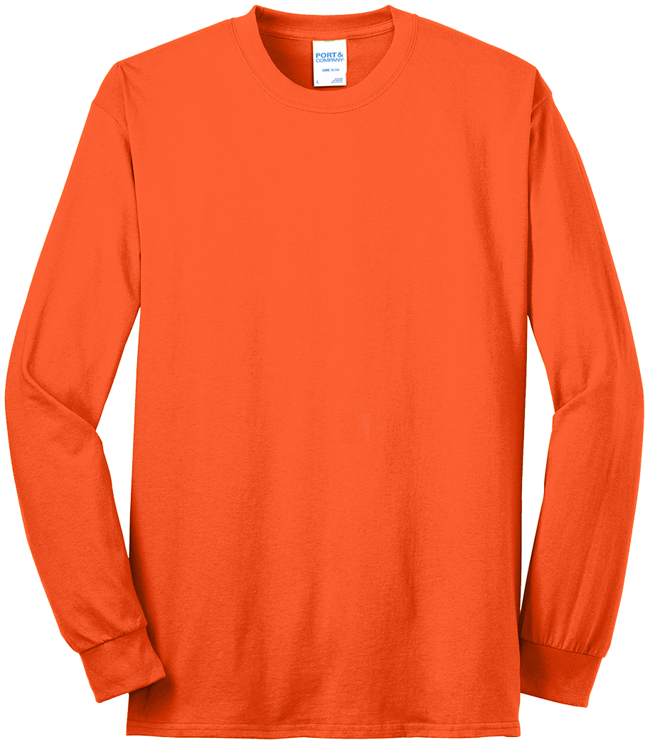 Economy T-Shirt - Long Sleeve - Core Blend Tee PC55LS - Technician Tees