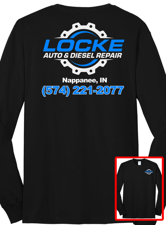 Long Sleeve T-Shirt - Port and Company Core Blend Tee PC55LS - Locke Auto & Diesel Repair