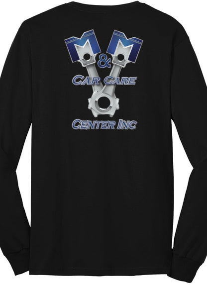 T-SHIRT Long Sleeve - Port and Company Core Blend Tee PC55LS - M&M Car Care