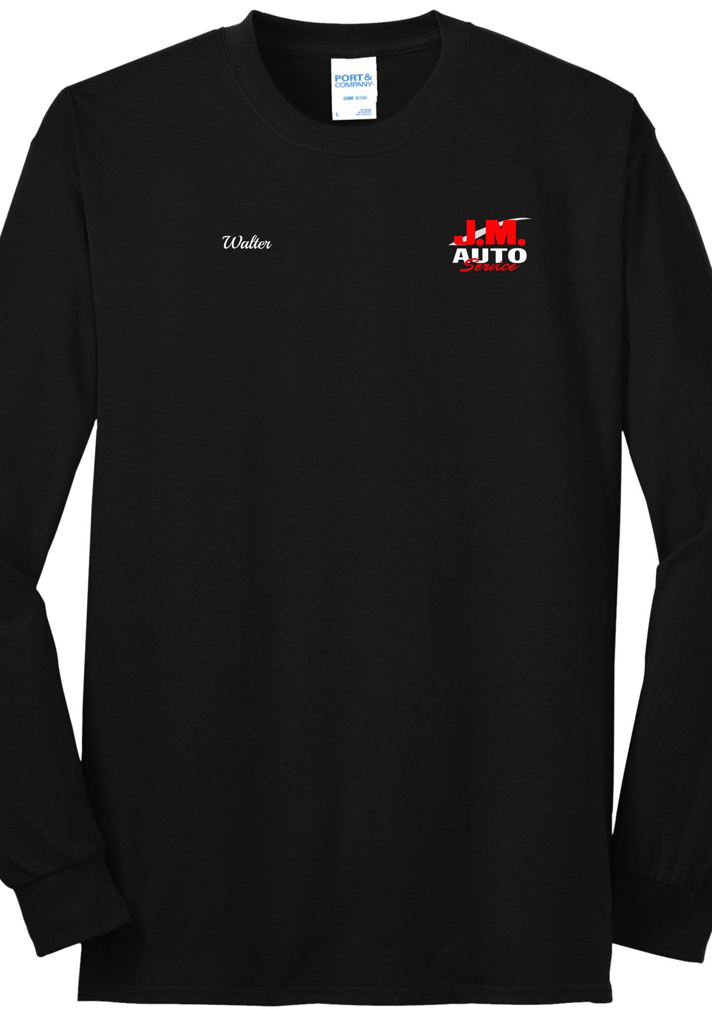 Long Sleeve T-Shirt - Port and Company Core Blend Tee PC55LS - JM Auto Service