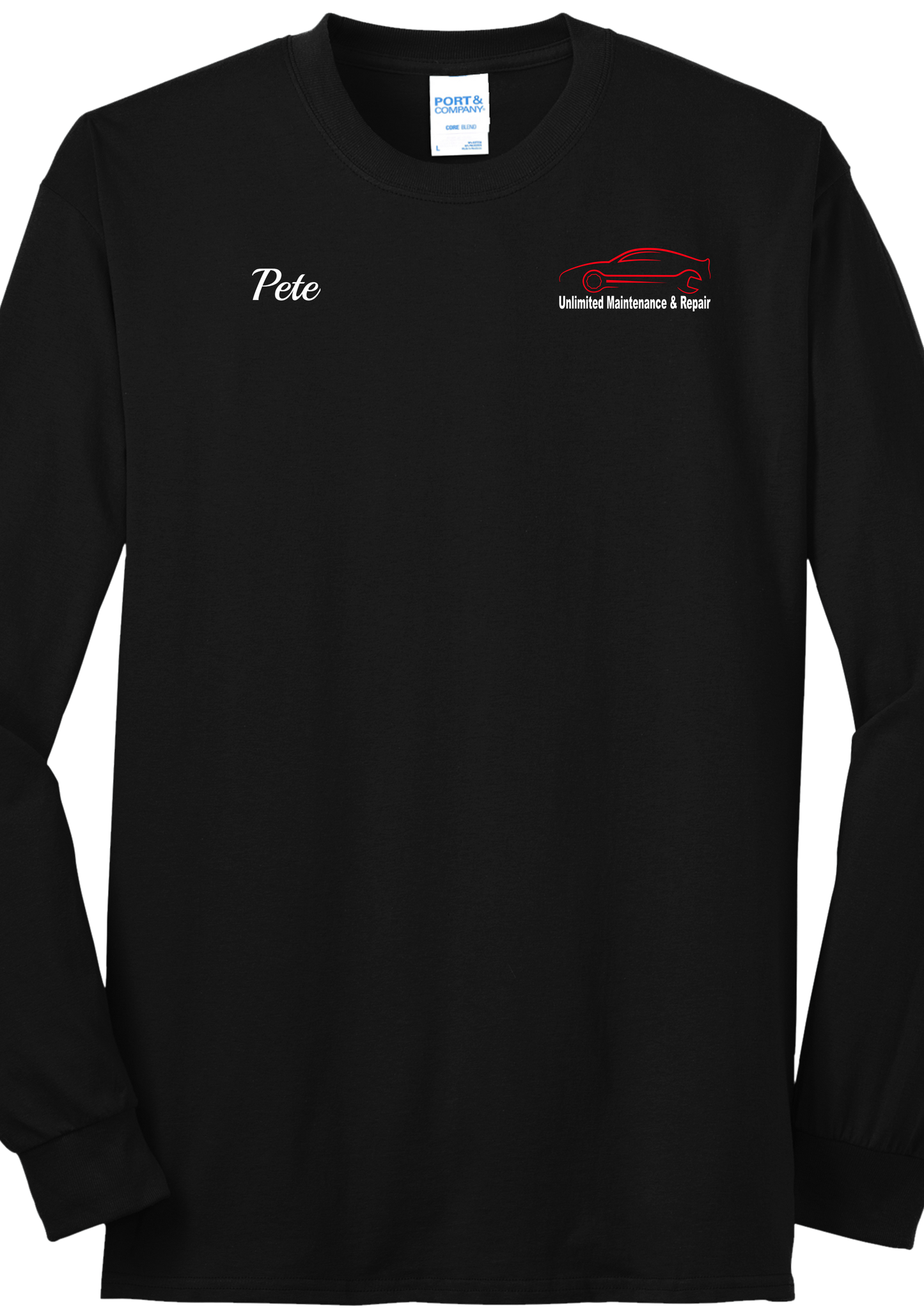 T-Shirt - Long Sleeve - Core Blend Tee PC55LS - Unlimited Maintenance and Repair