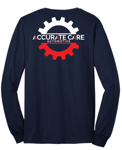 T-SHIRT Long Sleeve - Port & Co. Core Blend Tee PC55LS - Accurate Care Automotive