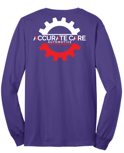 T-SHIRT Long Sleeve - Port & Co. Core Blend Tee PC55LS - Accurate Care Automotive