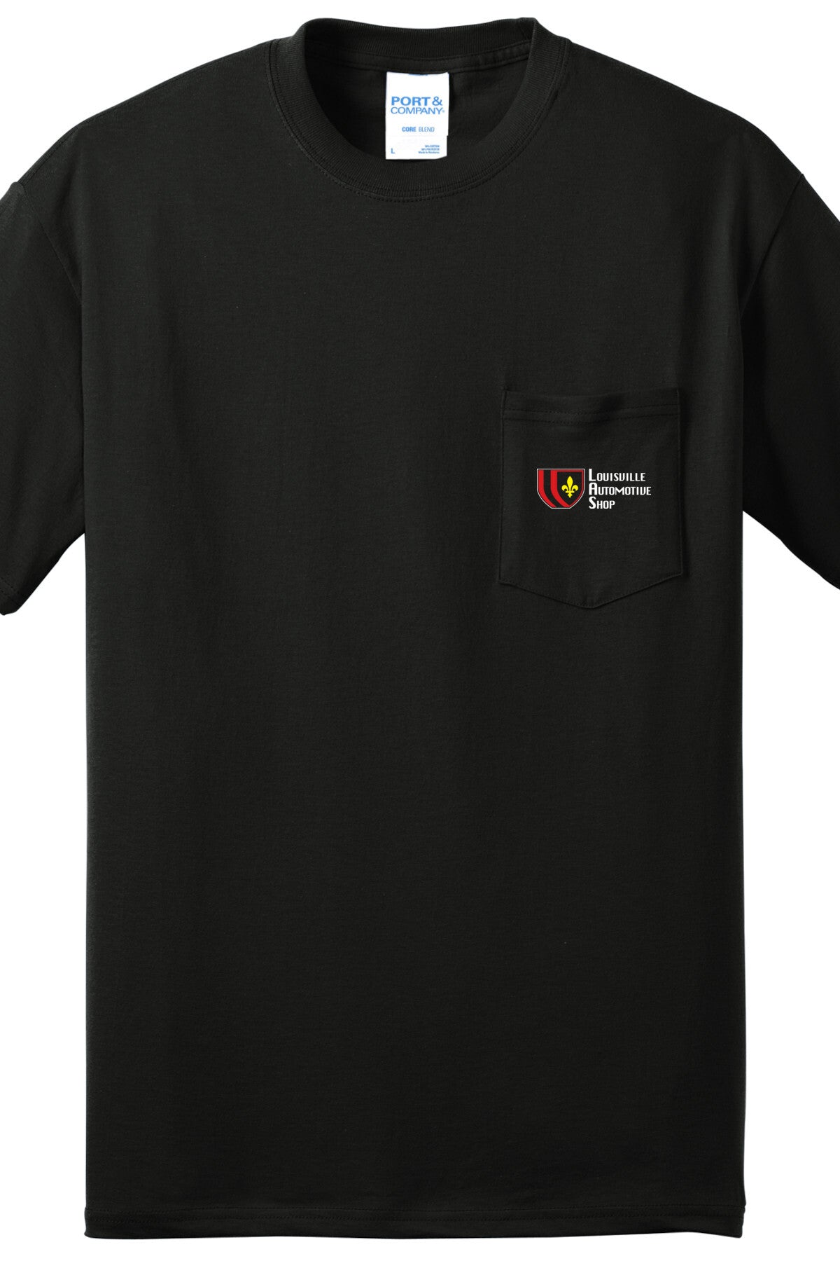 Pocket T-Shirt - Core Blend Pocket Tee PC55P - Louisville Automotive Shop