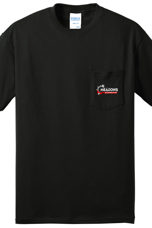 POCKET T-SHIRT - Port and Company Pocket Tee PC55P - Meadows Automotive