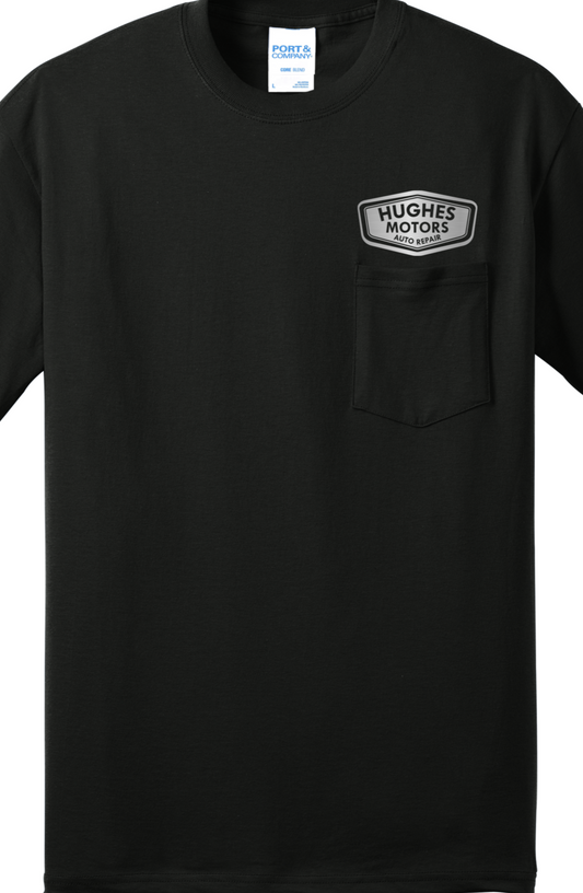 POCKET T-SHIRT - Port and Company Pocket Tee PC55P - Hughes Motors