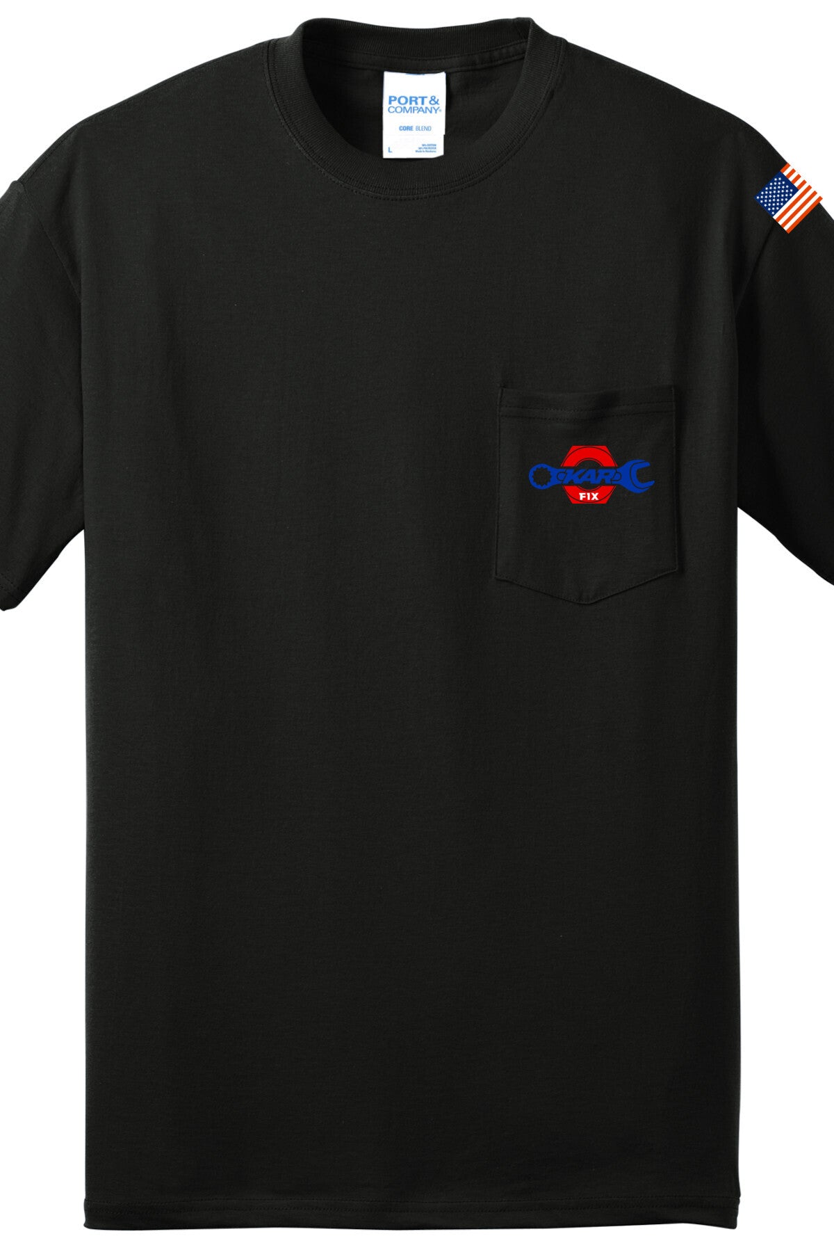 Pocket T-Shirt - Core Blend Pocket Tee PC55P - Kar Fix