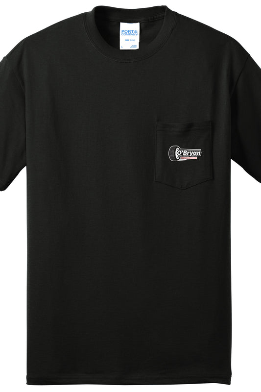 T-SHIRT POCKET  - Port and Company Pocket Tee PC55P - OBryan Auto and Diesel