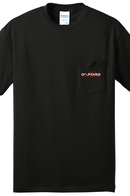 POCKET T-SHIRT - Port and Company Pocket Tee PC55P - Oxford Automotive