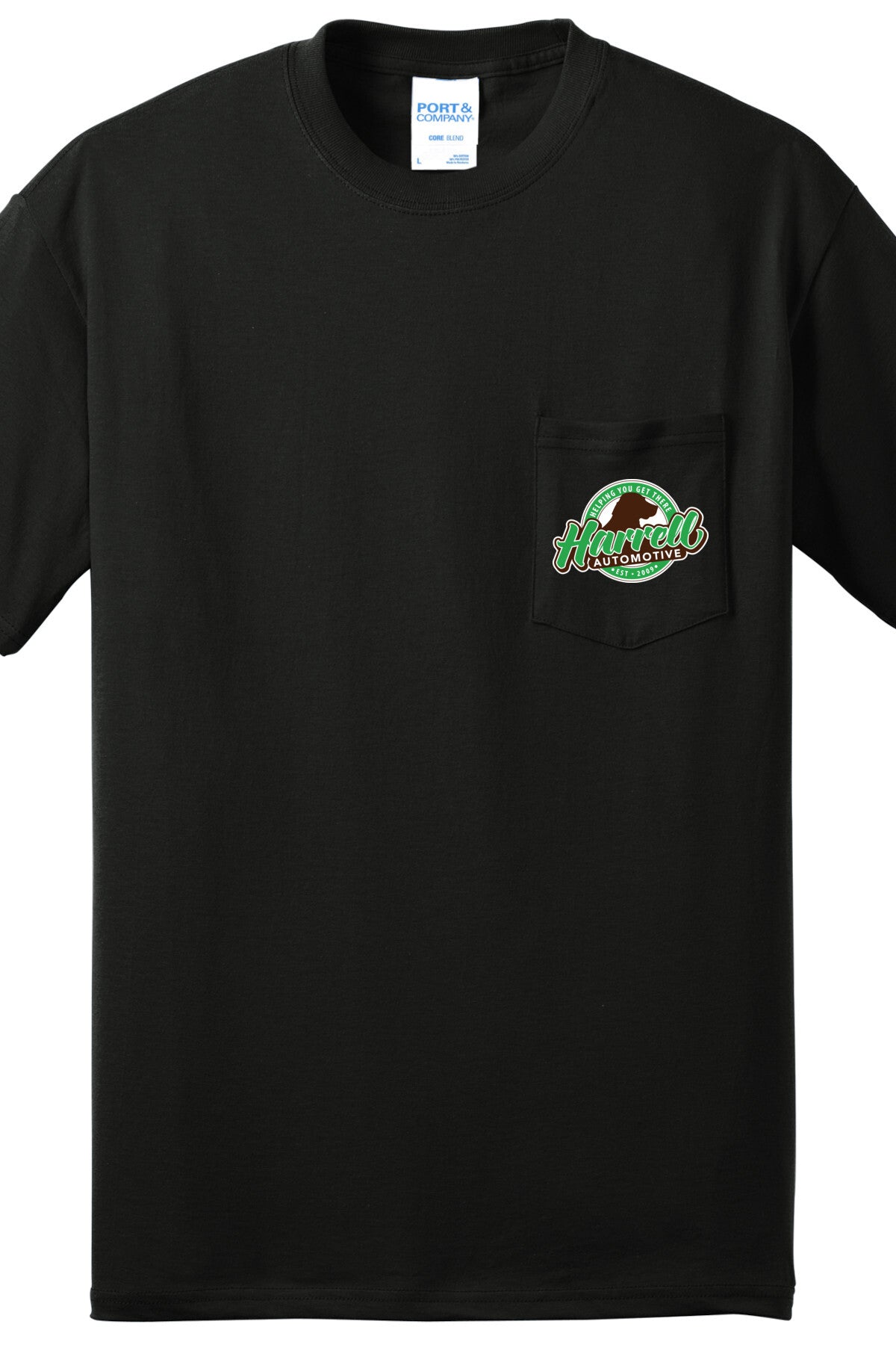 Pocket T-Shirt - Core Blend Pocket Tee PC55P - Harrells Automotive