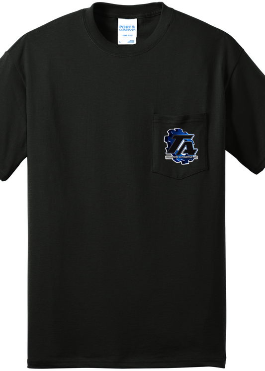 POCKET T-SHIRT - Port and Company Pocket Tee PC55P - Thompson Automotive