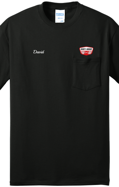 Pocket T-Shirt - Core Blend Pocket Tee PC55P - David's Garage