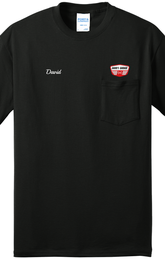 Pocket T-Shirt - Core Blend Pocket Tee PC55P - David's Garage