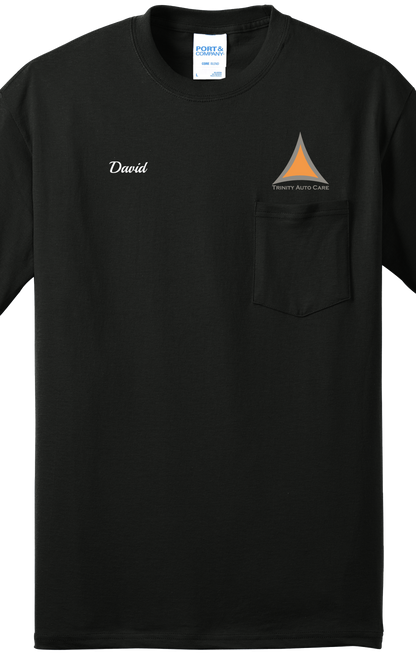 Pocket T-Shirt - Core Blend Pocket Tee PC55P - Trinity Automotive