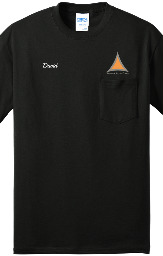 Pocket T-Shirt - Core Blend Pocket Tee PC55P - Trinity Automotive