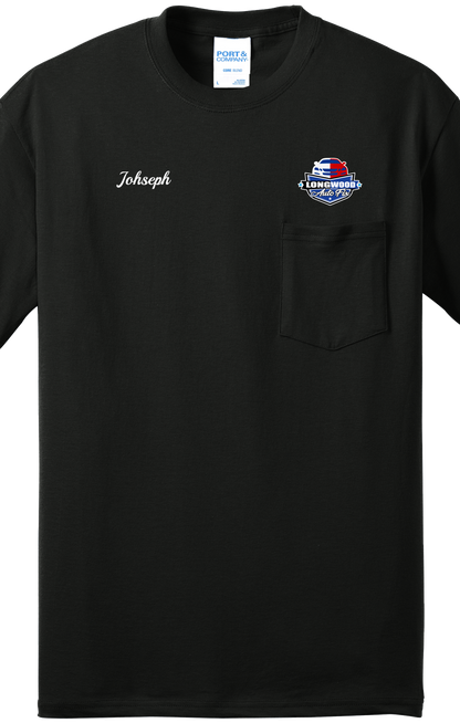 Economy Pocket T-Shirt - Port & Co. Core Blend Pocket Tee PC55P - Longwood Auto Fix