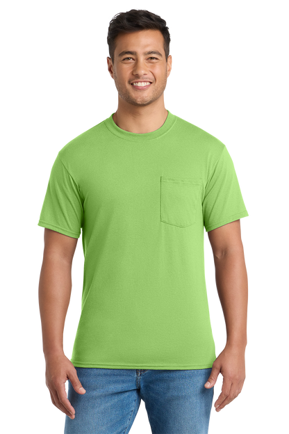 Economy Pocket T-Shirt - Port & Co. Core Blend Pocket Tee - PC55P